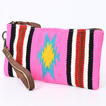 American Darling Wristlet Saddle Blanket Fabric Genuine Leather Western Women Bag | Handbag Purse | Women Wristlet | Wristlet Wristlet | Travel Wristlet | Leather Wristlet | Clutch Wristlet